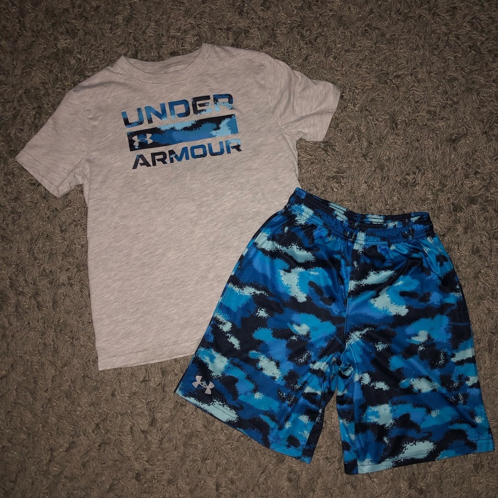 Under Armour Shirt & Shorts, Size M
